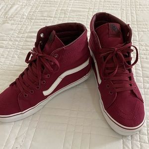 Maroon Sk8- Hi Vans